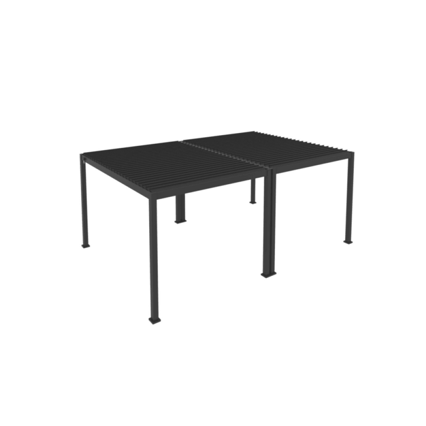 Louvred Pergola Louvre Roof Dark Grey | DTP-LR0303-GY gallery detail image