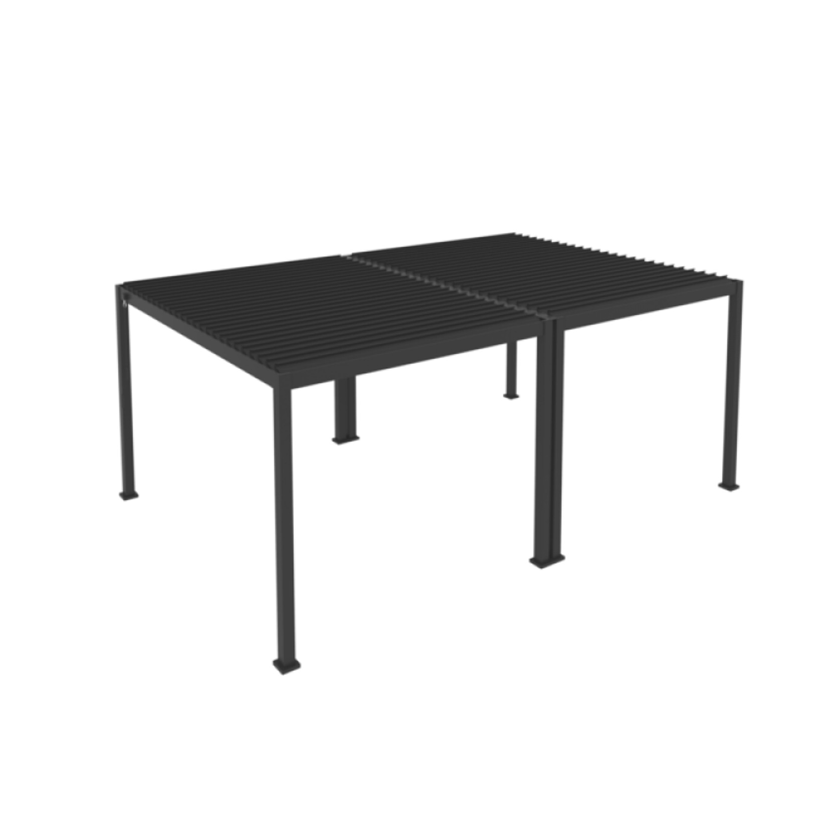 Louvred Pergola Louvre Roof Dark Grey | DTP-LR0406-GY gallery detail image