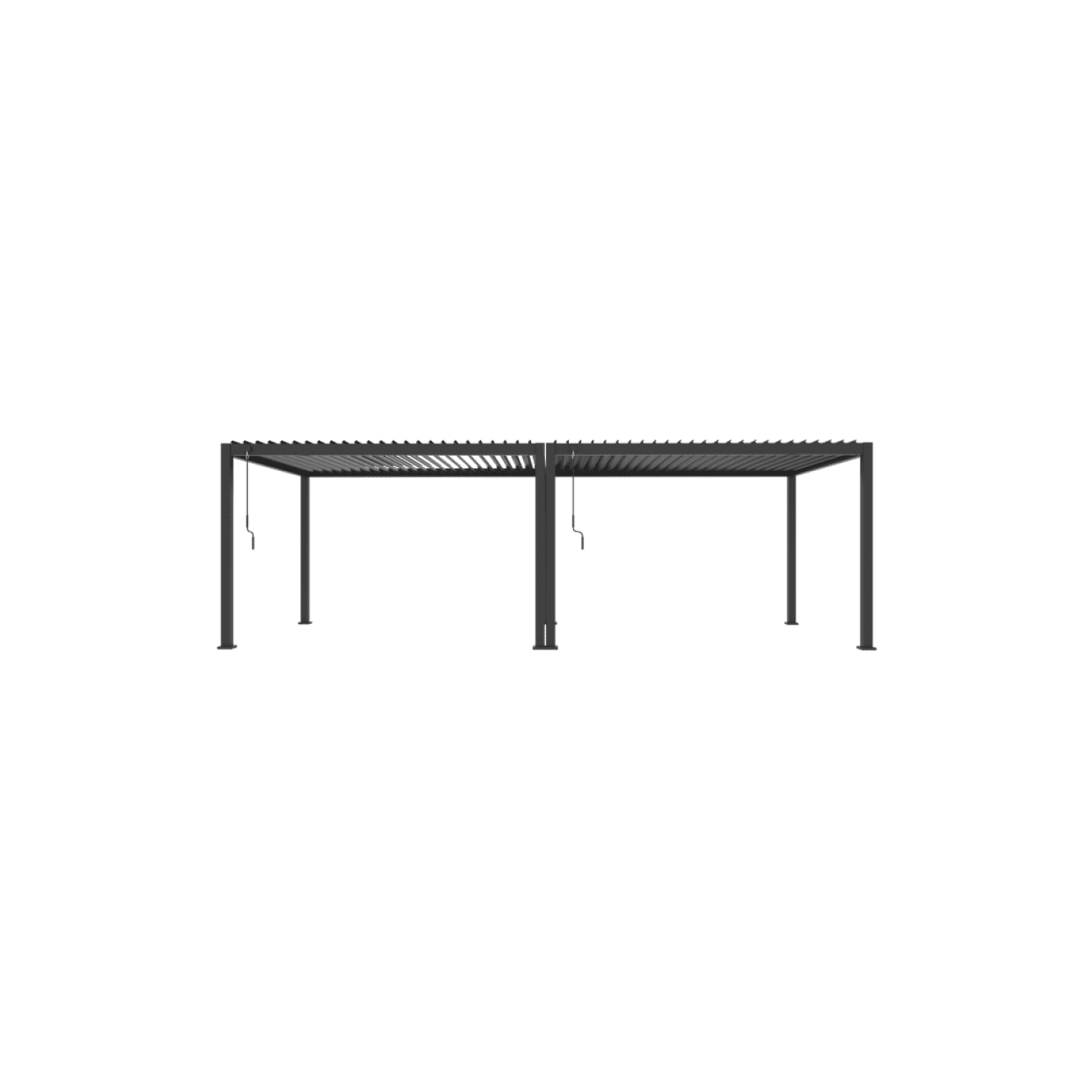 Louvred Pergola Louvre Roof Dark Grey | DTP-LR0307-GY gallery detail image