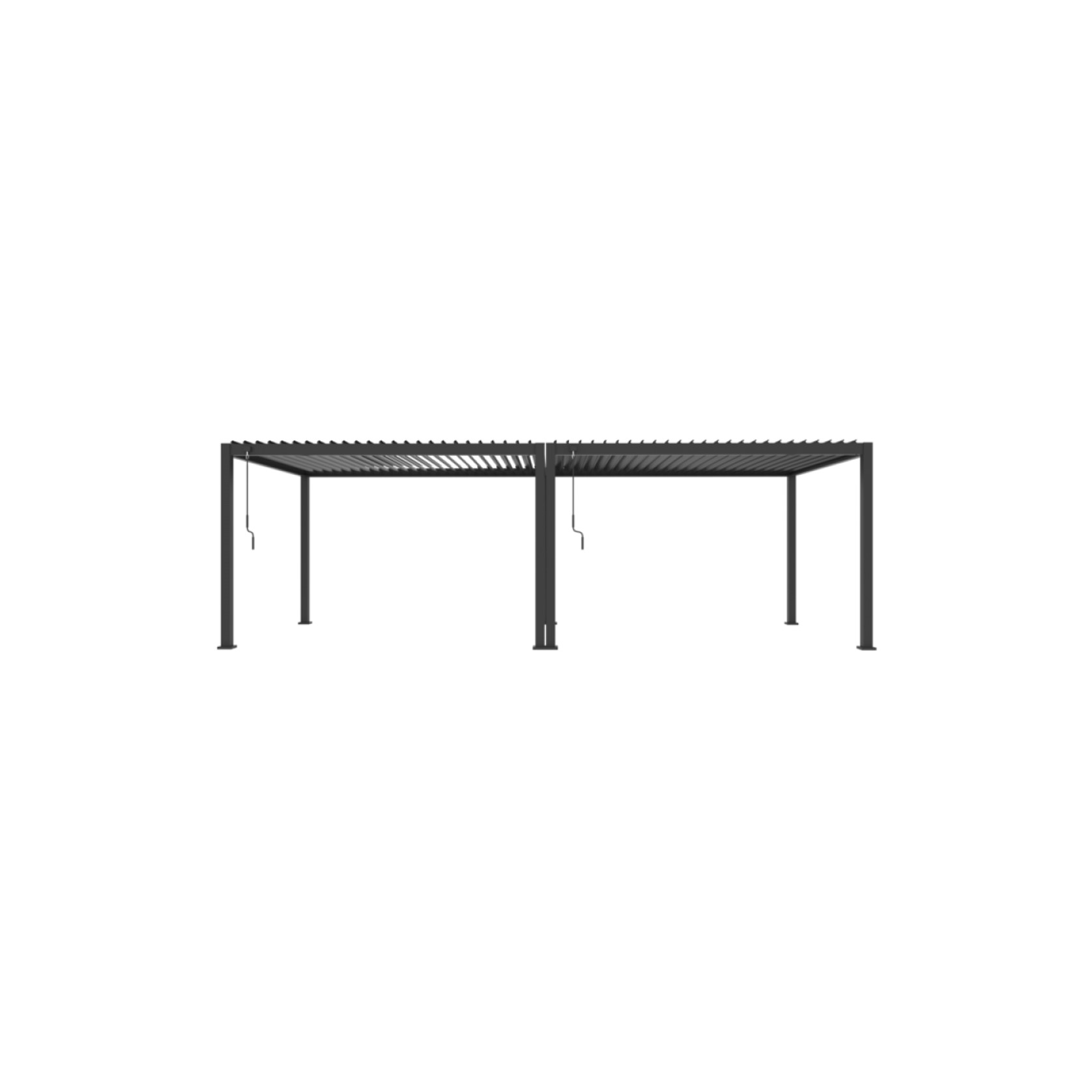 Louvred Pergola Louvre Roof Dark Grey | DTP-LR0308-GY gallery detail image