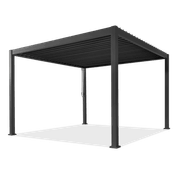 Louvred Pergola Louvre Roof Dark Grey | DTP-LR0304-GY gallery detail image