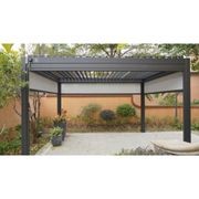 Louvred Pergola Louvre Roof Dark Grey | DTP-LR0304-GY gallery detail image