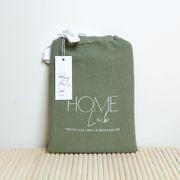100% French Flax Linen Euro Pillowcase - Lichen gallery detail image
