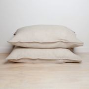 100% French Linen Pillowcase Pair - Natural Oat gallery detail image