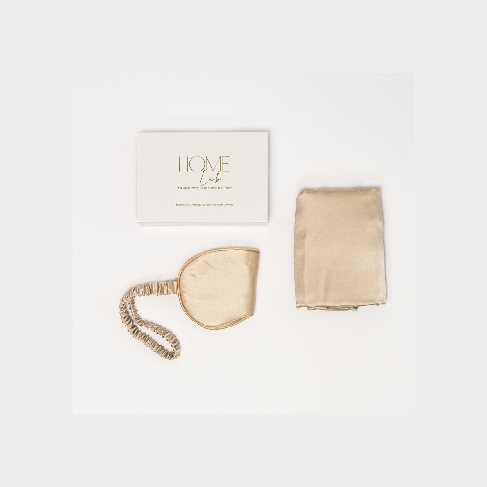 100% Pure Silk Gift Set- Champagne gallery detail image