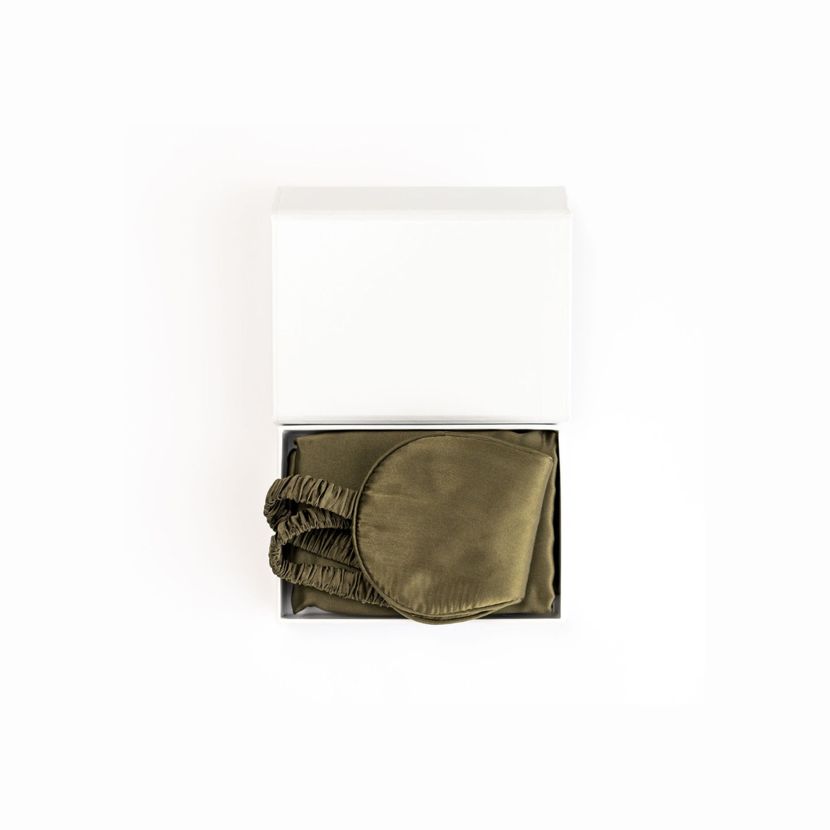 100% Pure Silk Gift Set- Olive gallery detail image