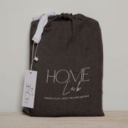 100% French Flax Linen Pillowcase Pair Pillowcase- Deep Moss gallery detail image