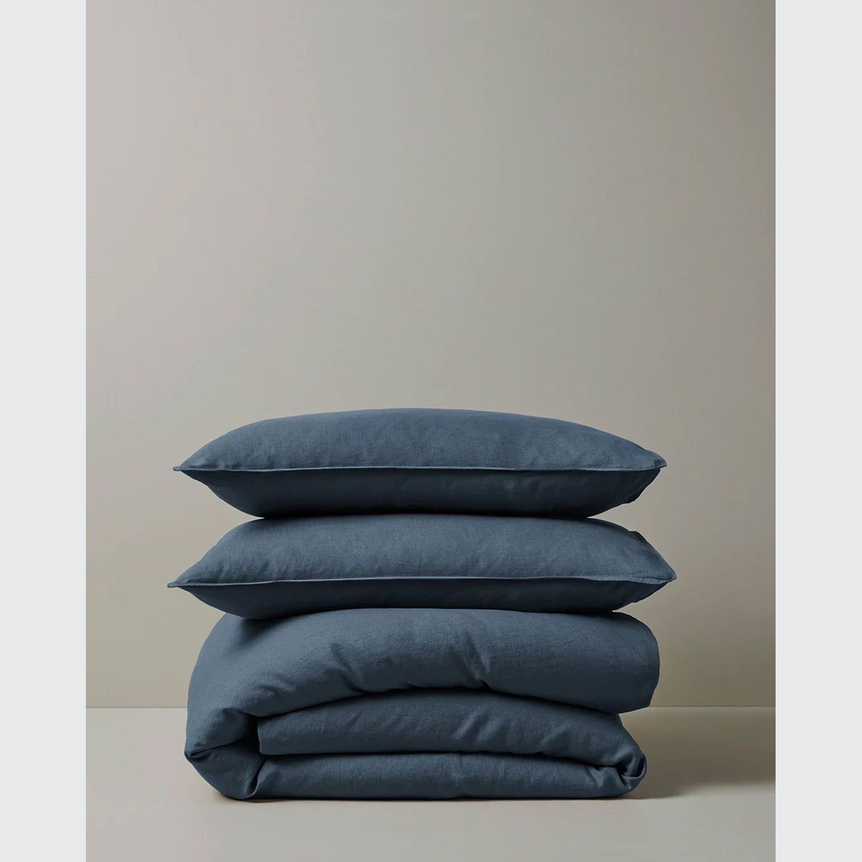 Ravello Pillowcase Pair - Denim | Standard, King or Euro Size gallery detail image