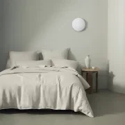 Ravello Pillowcase Pair - Bone | Standard, King or Euro Size gallery detail image