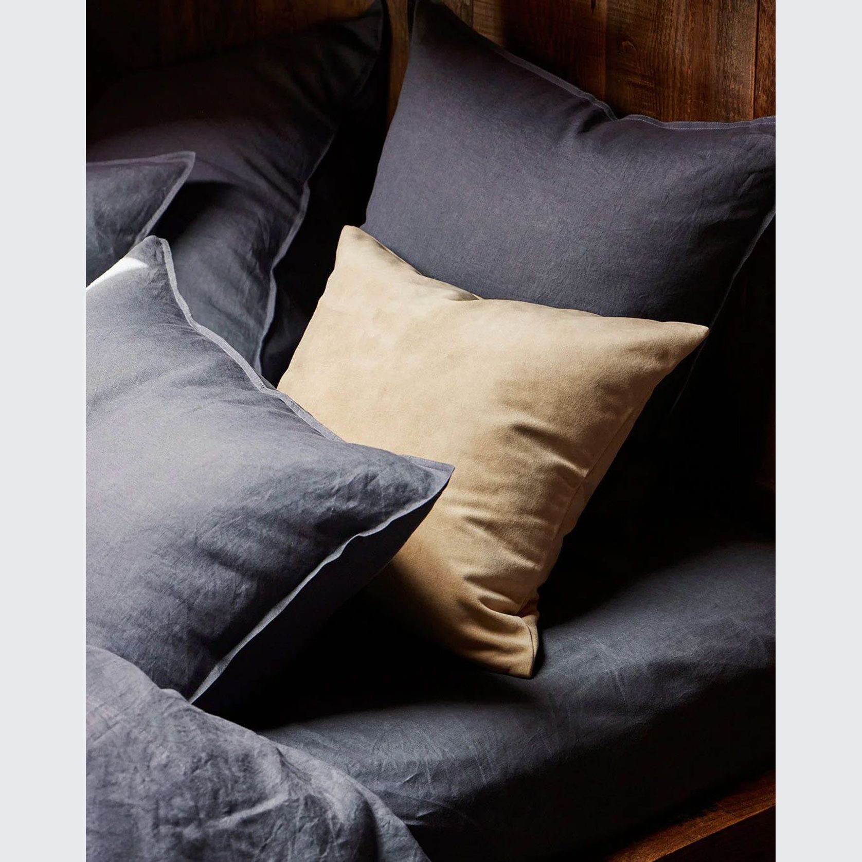 Ravello Pillowcase Pair - Denim | Standard, King or Euro Size gallery detail image