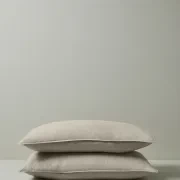 Ravello Pillowcase Pair - Bone | Standard, King or Euro Size gallery detail image