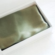 100% Pure Silk Pillowcase - Olive gallery detail image
