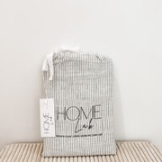100% French Flax Linen Euro Pillowcase - Charcoal gallery detail image