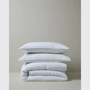 Ravello Pillowcase Pair - White | Standard, King or Euro Size gallery detail image