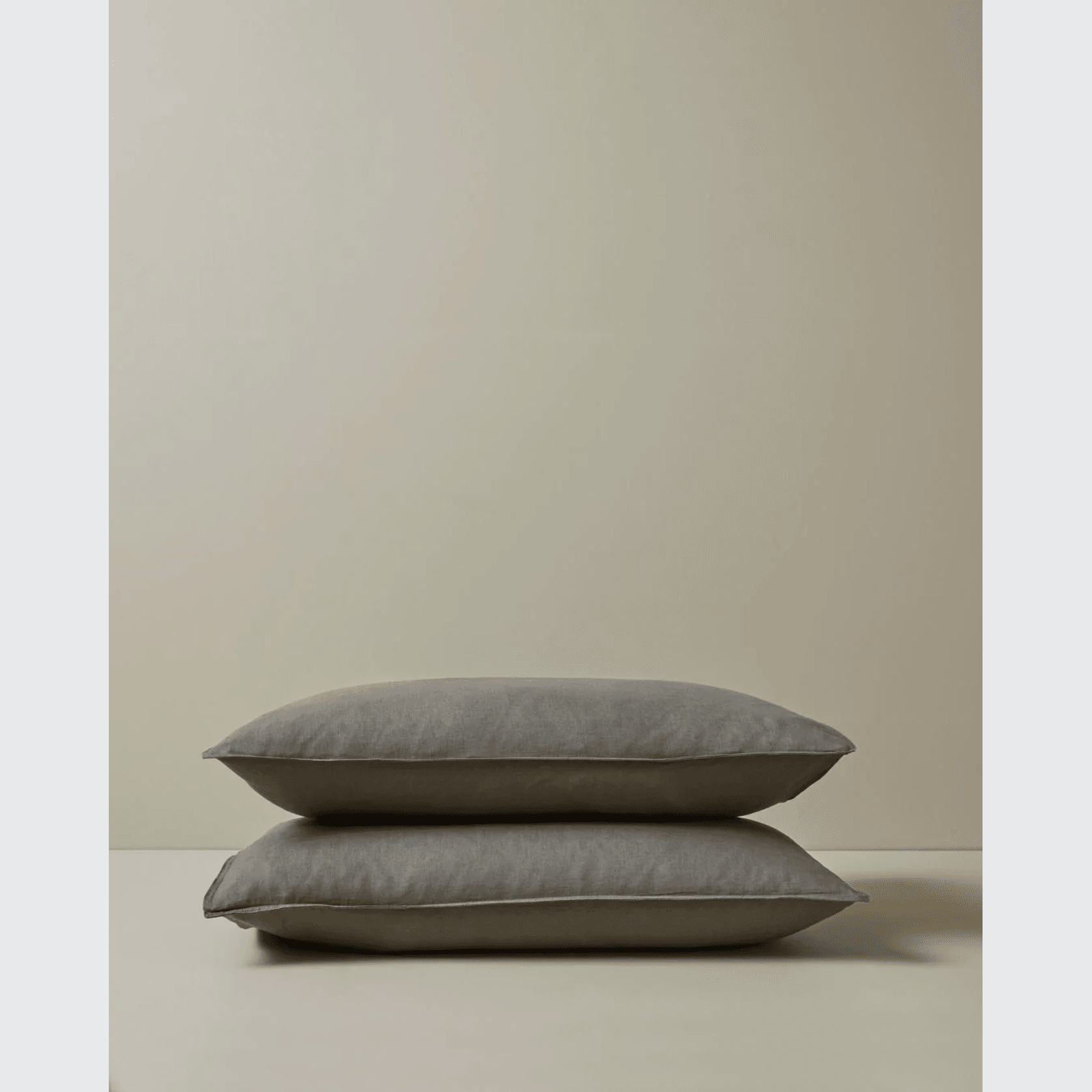 Ravello Pillowcase Pair - Charcoal | Standard, King or Euro Size gallery detail image