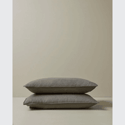 Ravello Pillowcase Pair - Charcoal | Standard, King or Euro Size gallery detail image