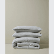 Ravello Pillowcase Pair - Silver | Standard, King or Euro Size gallery detail image