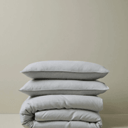 Ravello Pillowcase Pair - Silver | Standard,  King or Euro Size gallery detail image