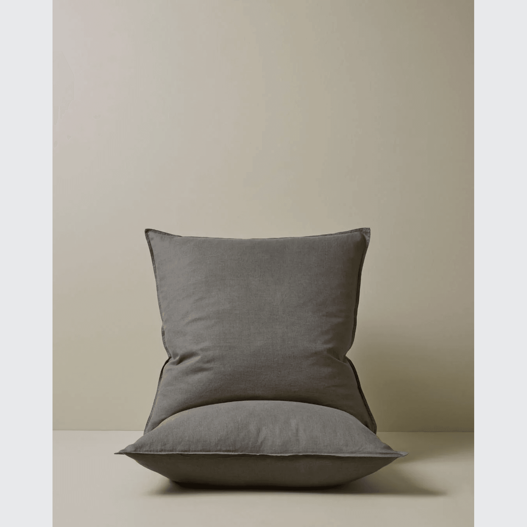 Ravello Pillowcase Pair - Charcoal | Standard, King or Euro Size gallery detail image
