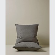 Ravello Pillowcase Pair - Charcoal | Standard, King or Euro Size gallery detail image