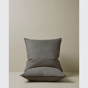 Ravello Pillowcase Pair - Charcoal | Standard, King or Euro Size gallery detail image