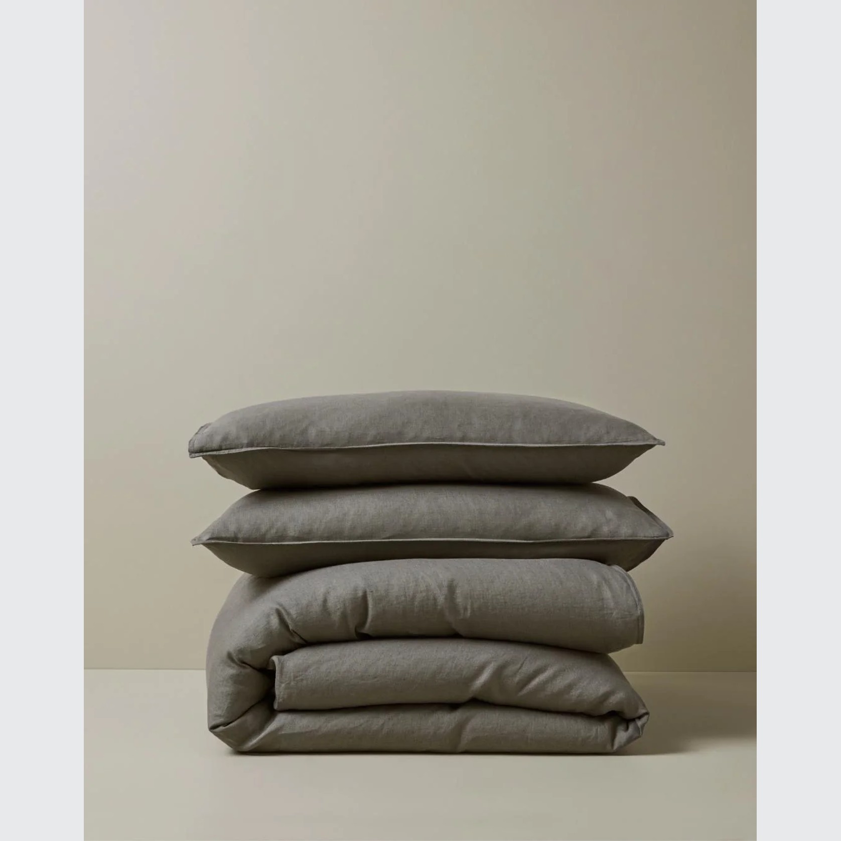 Ravello Pillowcase Pair - Charcoal | Standard, King or Euro Size gallery detail image