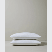Ravello Pillowcase Pair - White | Standard, King or Euro Size gallery detail image