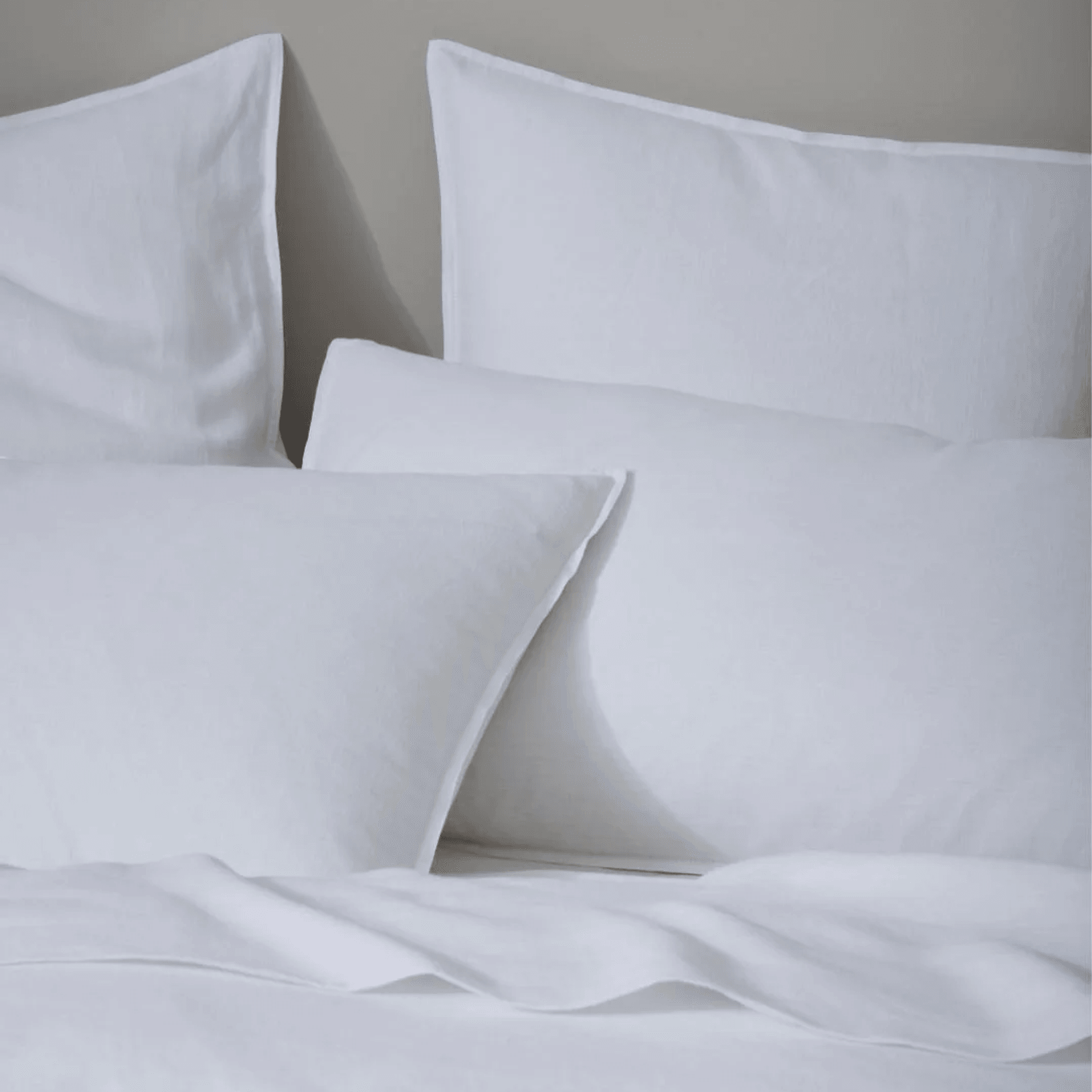 Ravello Pillowcase Pair - White | Standard, King or Euro Size gallery detail image