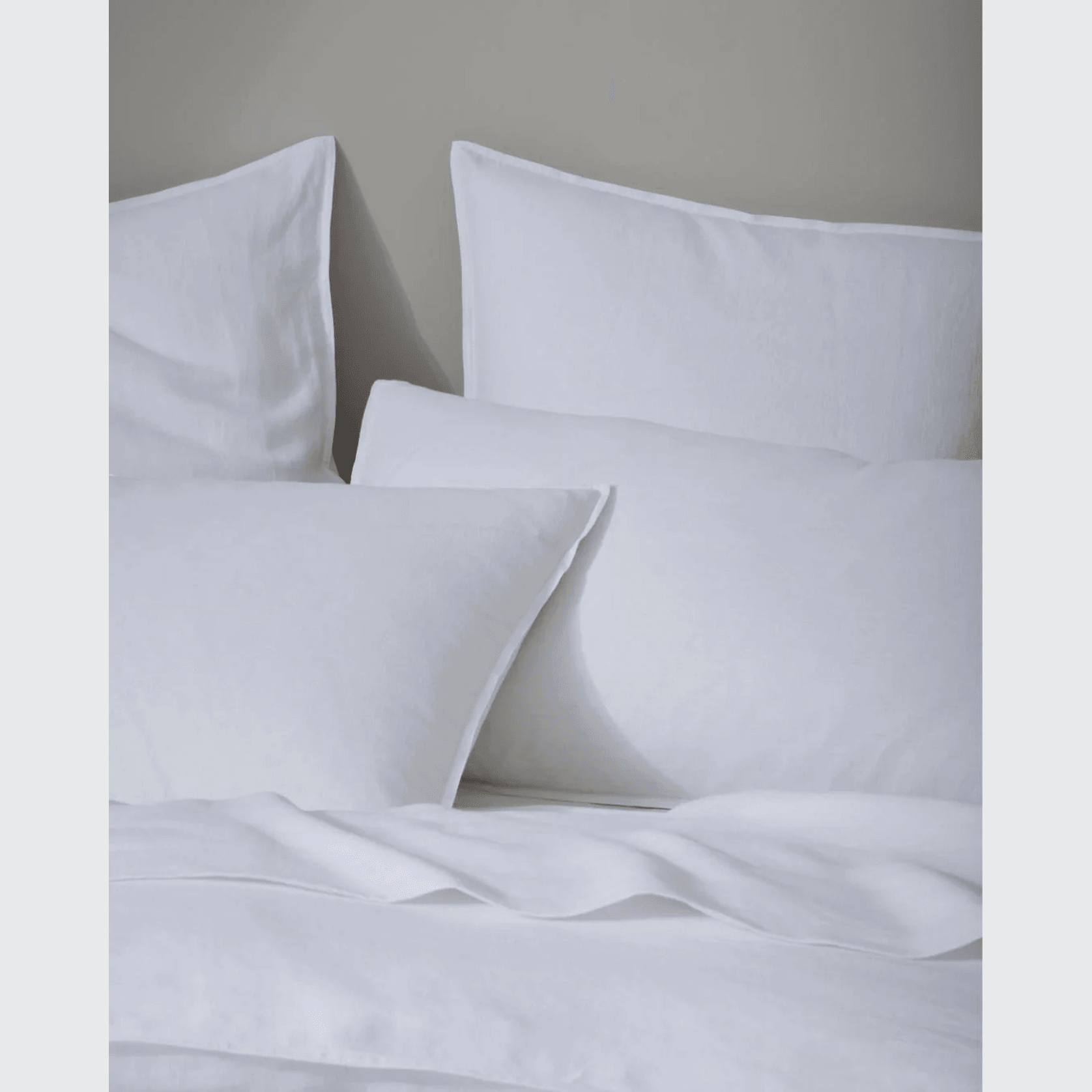 Ravello Pillowcase Pair - White | Standard, King or Euro Size gallery detail image