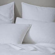 Ravello Pillowcase Pair - White | Standard, King or Euro Size gallery detail image