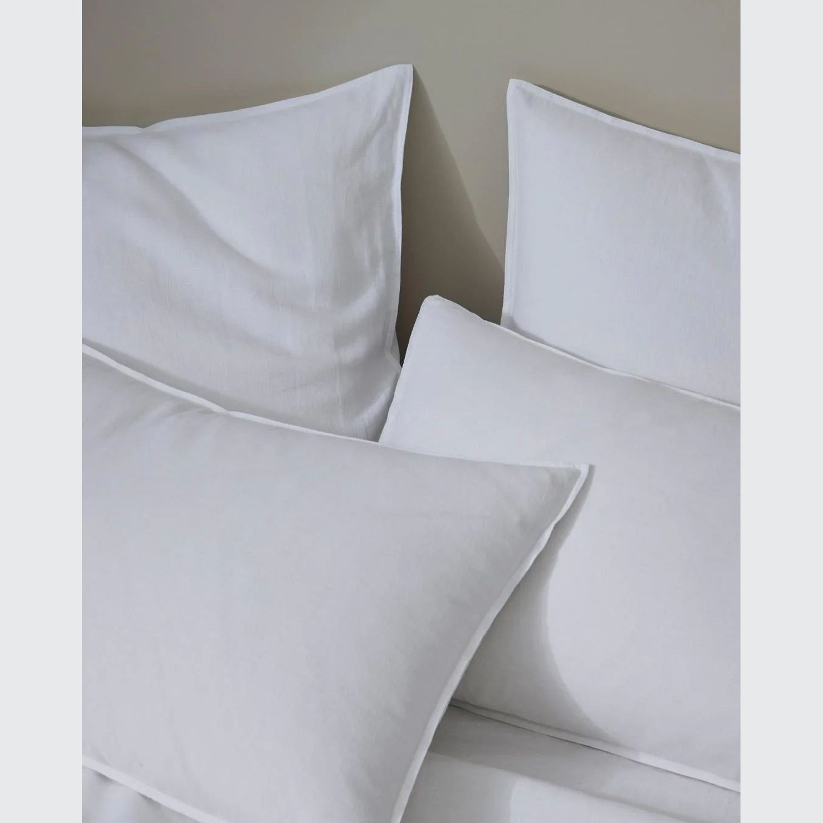 Ravello Pillowcase Pair - White | Standard, King or Euro Size gallery detail image