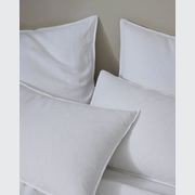 Ravello Pillowcase Pair - White | Standard, King or Euro Size gallery detail image