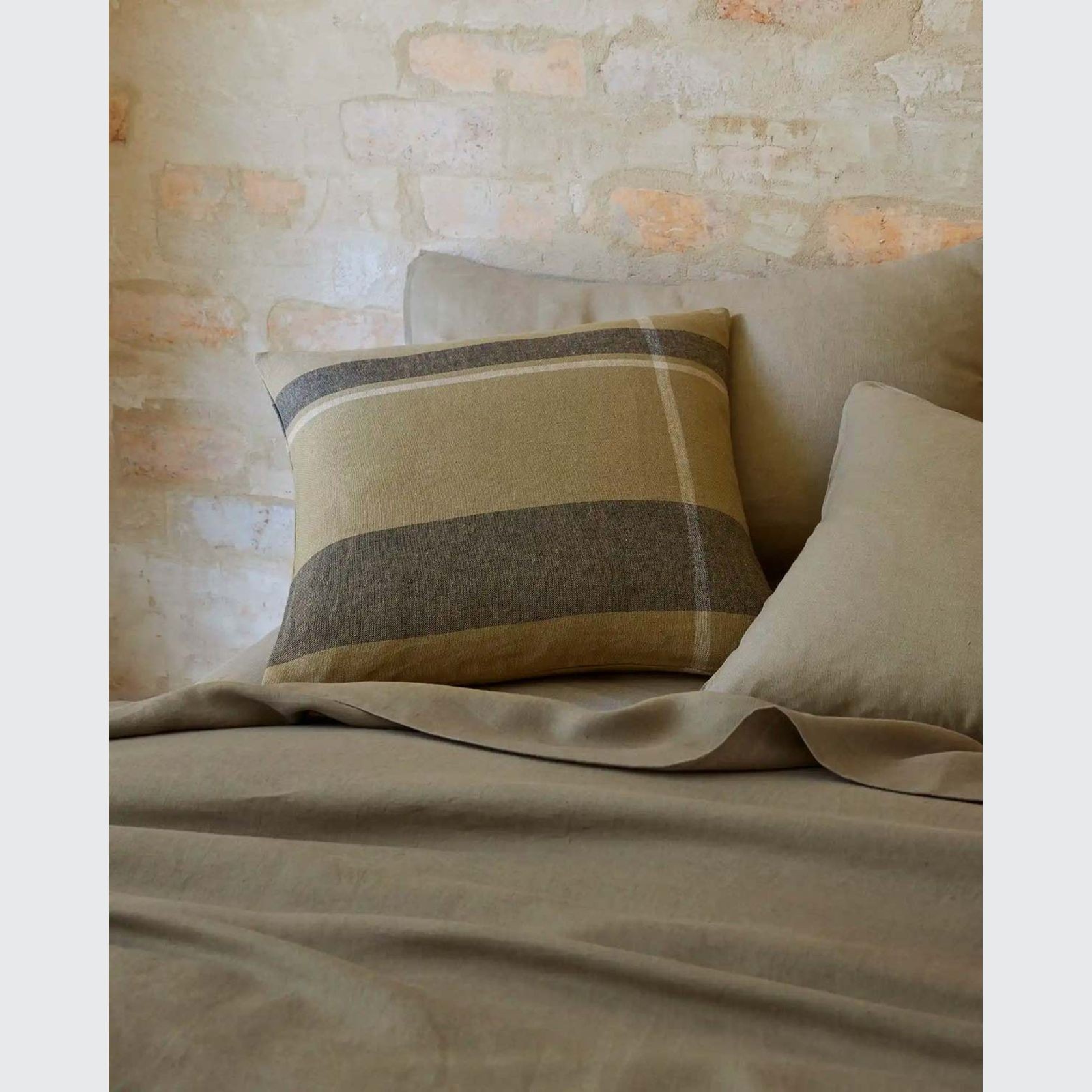 Ravello Pillowcase Pair - Caper | Standard, King or Euro Size gallery detail image
