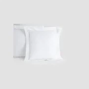 Cotton Percale Pillow Cases with Piping gallery detail image