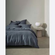 Ravello Pillowcase Pair - Denim | Standard,  King or Euro Size gallery detail image