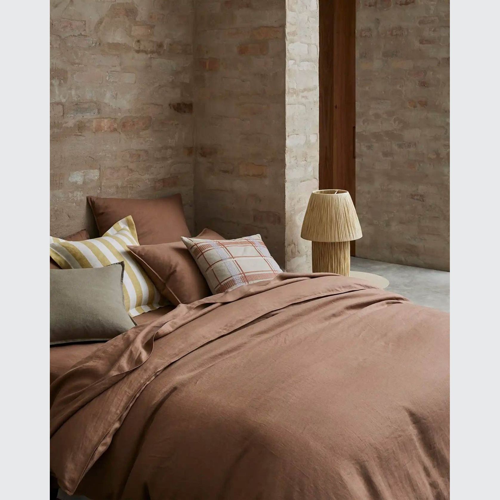 Ravello Pillowcase Pair - Biscuit | Standard, King or Euro gallery detail image