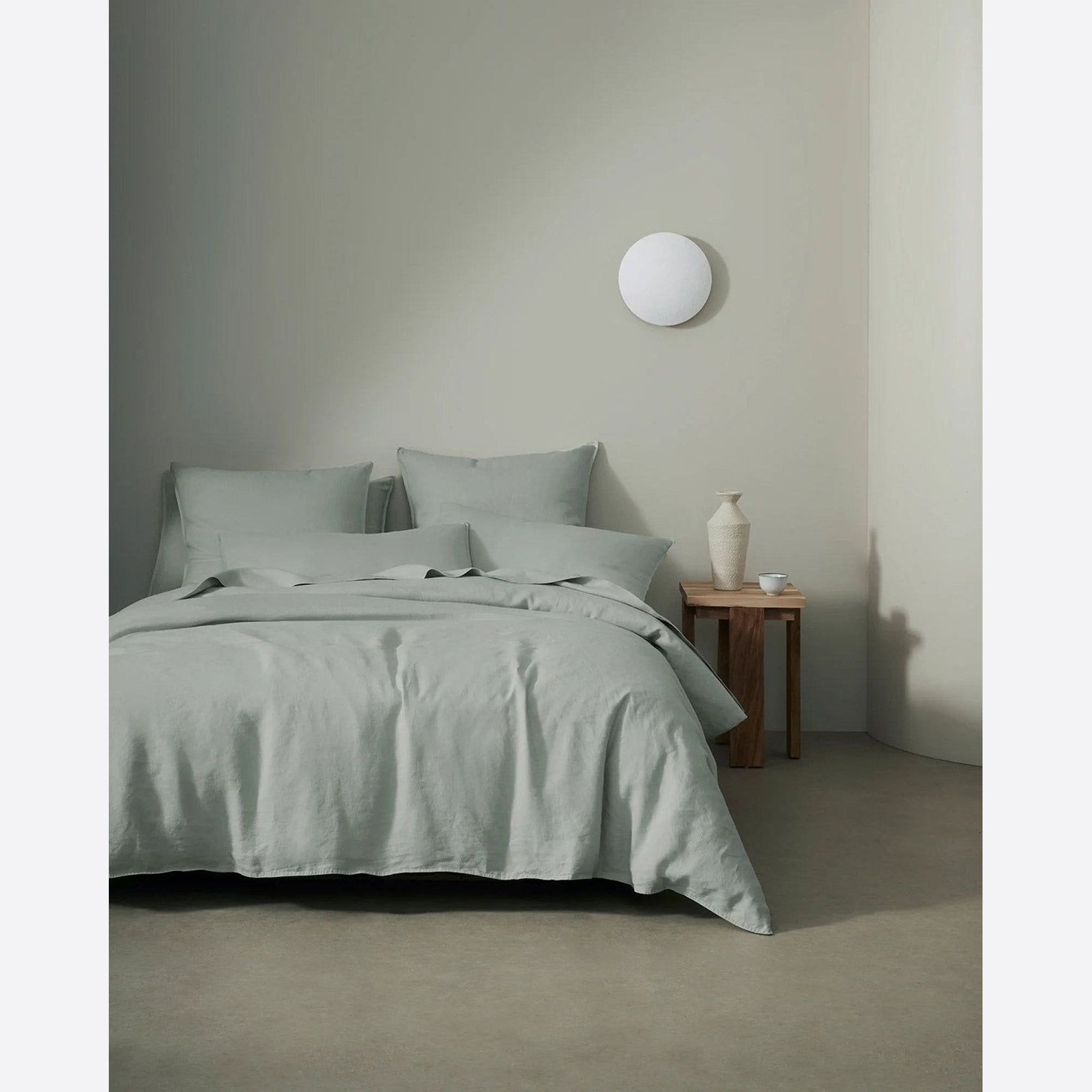 Ravello Pillowcase Pair - Sage | Standard, King, or Euro Size gallery detail image