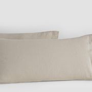 Linen Pillow Cases Stone Standard Pair gallery detail image