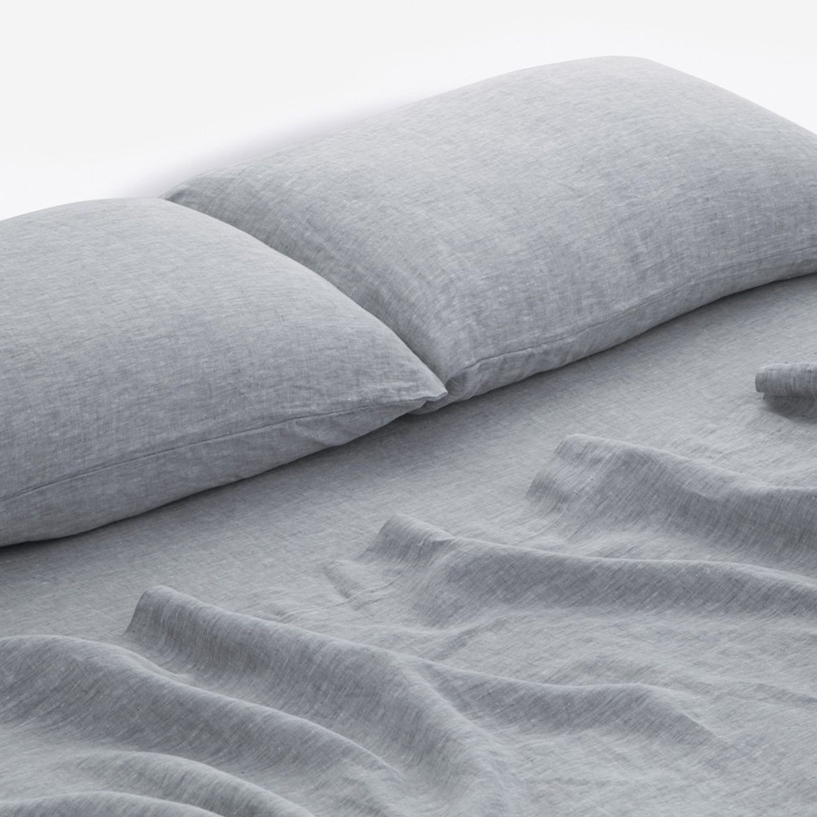 Belgian Linen King Pillow Cases (no flange) gallery detail image
