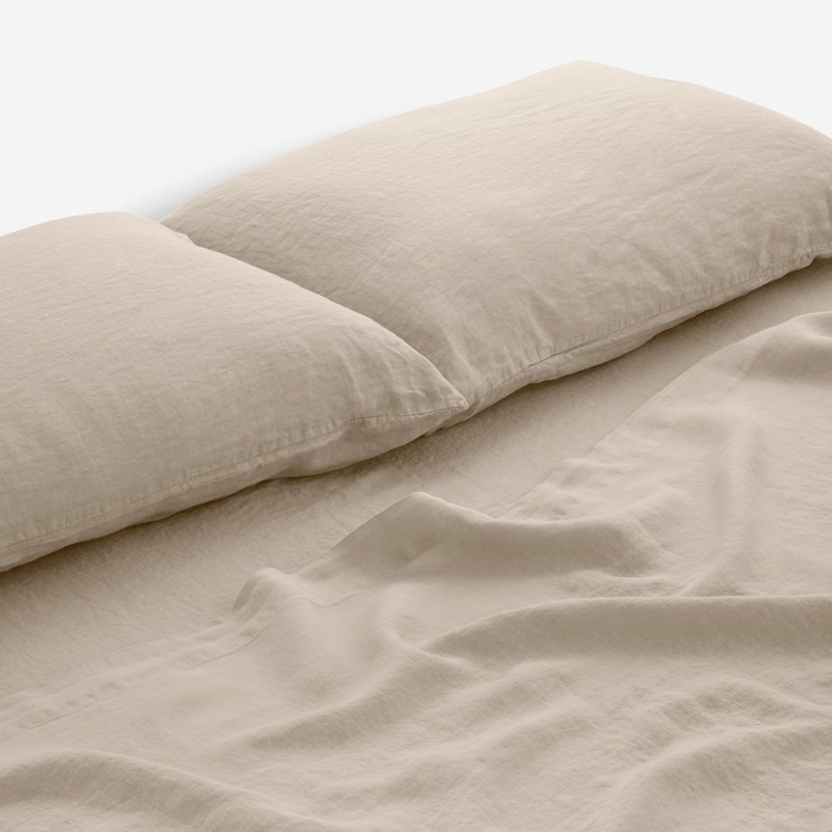 Belgian Linen King Pillow Cases (no flange) gallery detail image