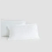 Linen Pillow Cases Stone Standard Pair gallery detail image