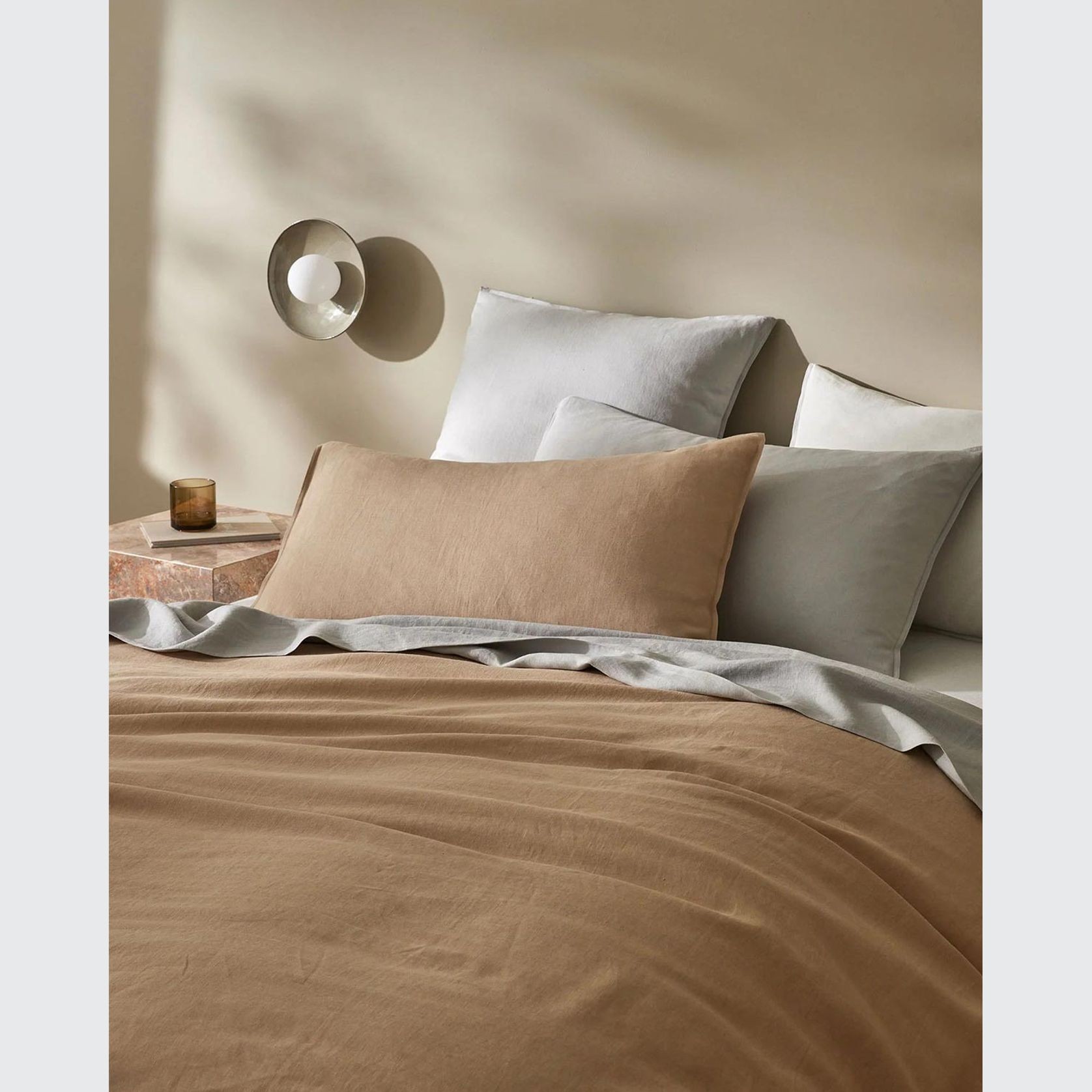 Ravello Pillowcase Pair - Silver | Standard, King or Euro Size gallery detail image