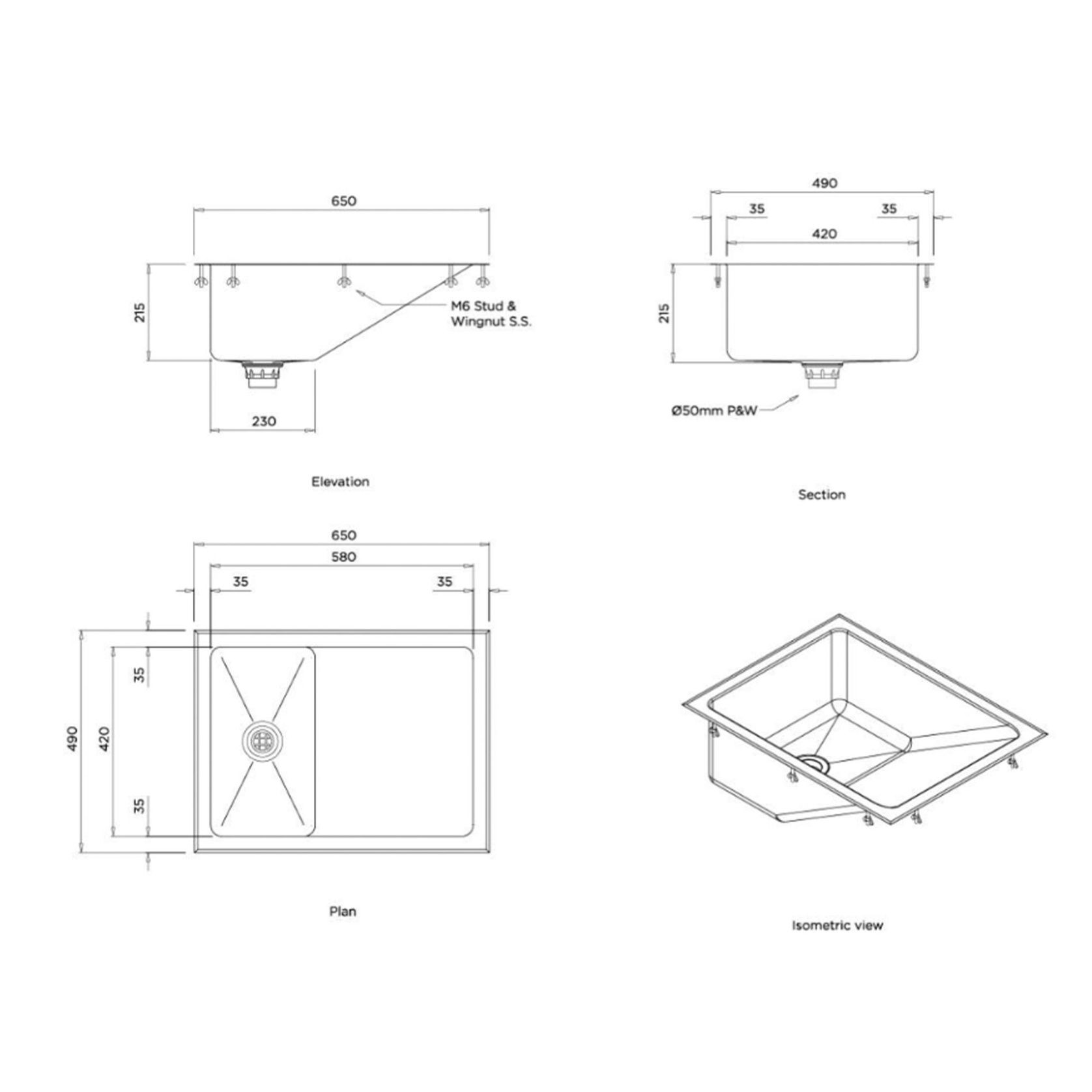 Britex Baby Bath Stainless Steel gallery detail image