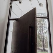 Iron Pivot Entry Doors - Galvanised gallery detail image