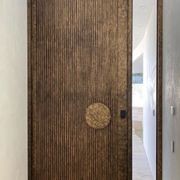 Iron Batten Pivot Entry Doors - Galvanised gallery detail image