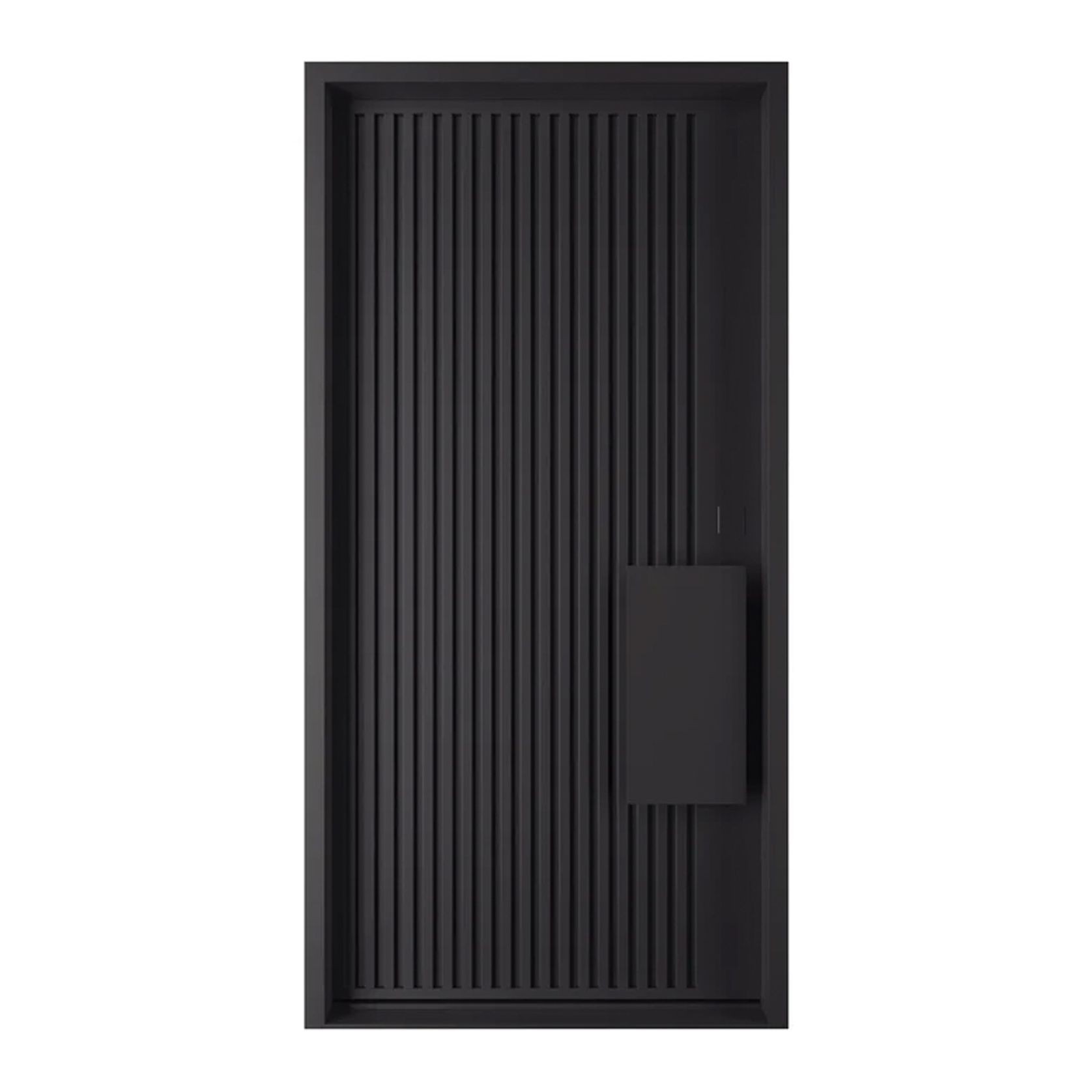 Iron Batten Pivot Entry Doors - Galvanised gallery detail image