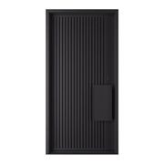 Iron Batten Pivot Entry Doors - Galvanised gallery detail image