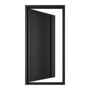 Iron Batten Pivot Entry Doors - Galvanised gallery detail image