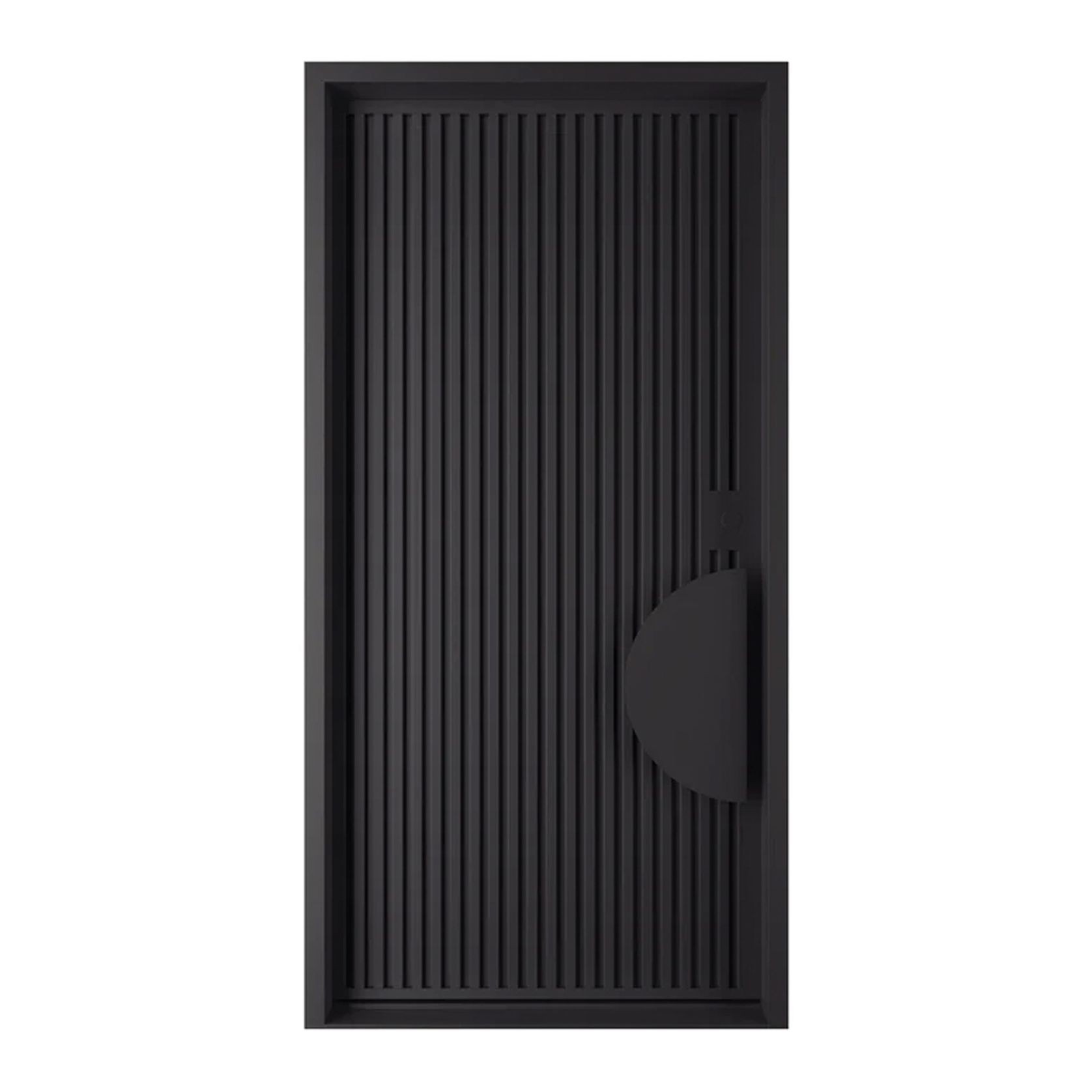 Iron Batten Pivot Entry Doors - Galvanised gallery detail image