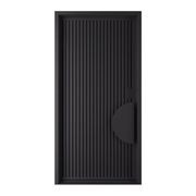Iron Batten Pivot Entry Doors - Galvanised gallery detail image